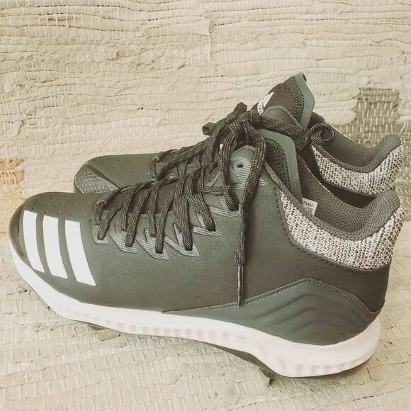 NIB Adidas Icon Bounce Mid Height Baseball Metal Cleat  Size 7.5 - Picture 8 of 12